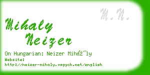 mihaly neizer business card